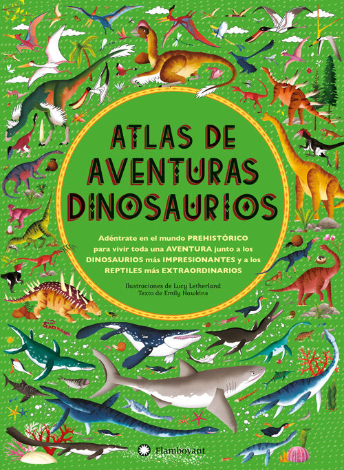 Atlas de aventuras dinosaurios, de Hawkins, Emily | portada del libro