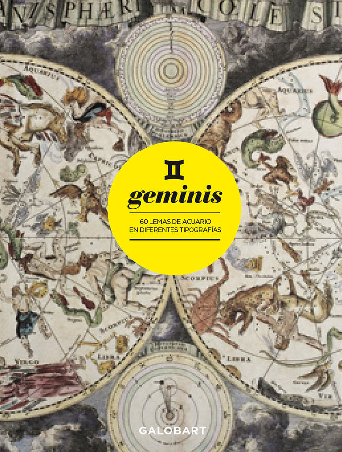 GEMINIS. 60 LEMAS DE GEMINIS EN DIFERENTES TIPOGRAFIAS, de VV.AA. | portada del libro