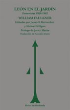 León en el jardín, de William Faulkner | portada del libro