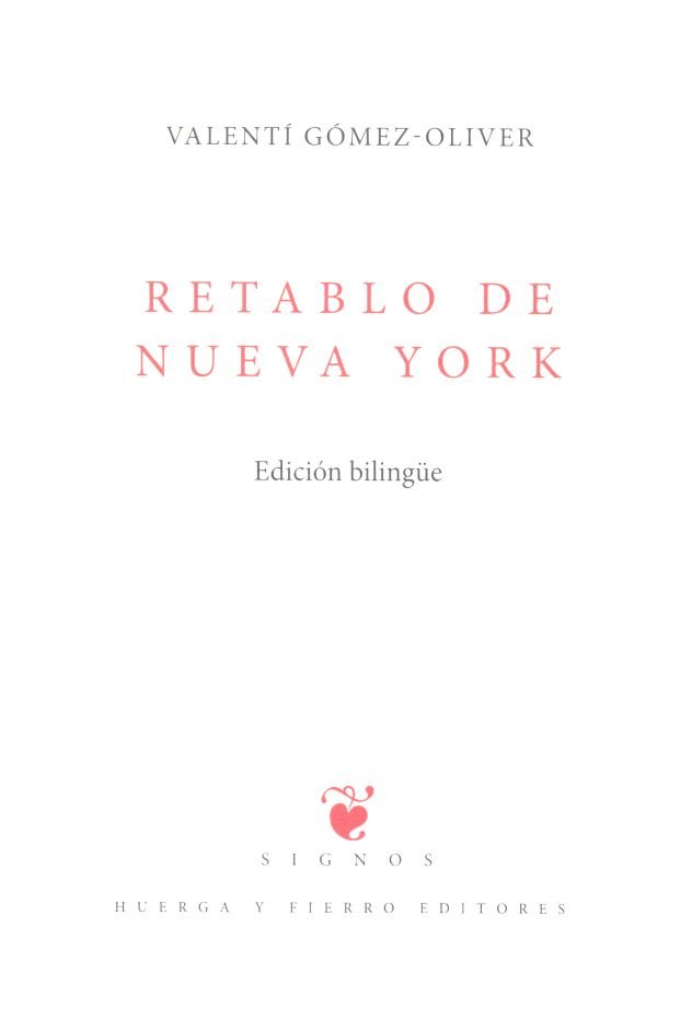 Retablo de Nueva York, de Gómez i Oliver, Valentí (1947-) | portada del libro