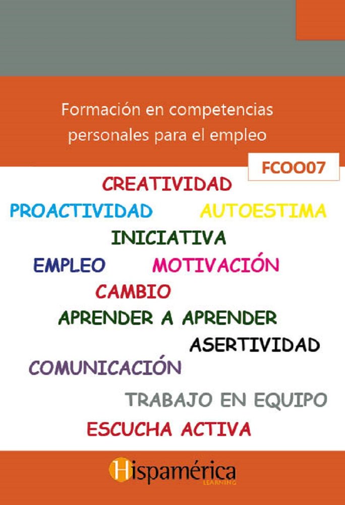 FCOO07 - Form. en competencias personales para el empleo, de S.A. DE C.V., DESARROLLOS DIDÁCITCOS | portada del libro