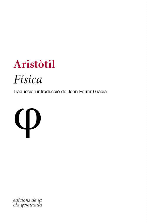 FÍSICA, de Aristòtil | portada del libro