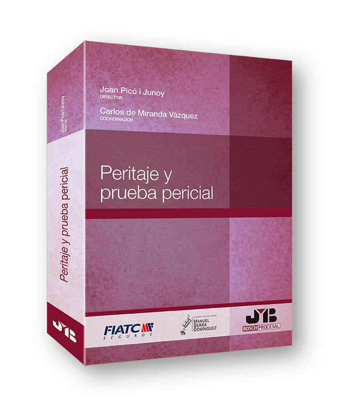 Peritaje y prueba pericial, de Picó i Junoy, Joan | portada del libro