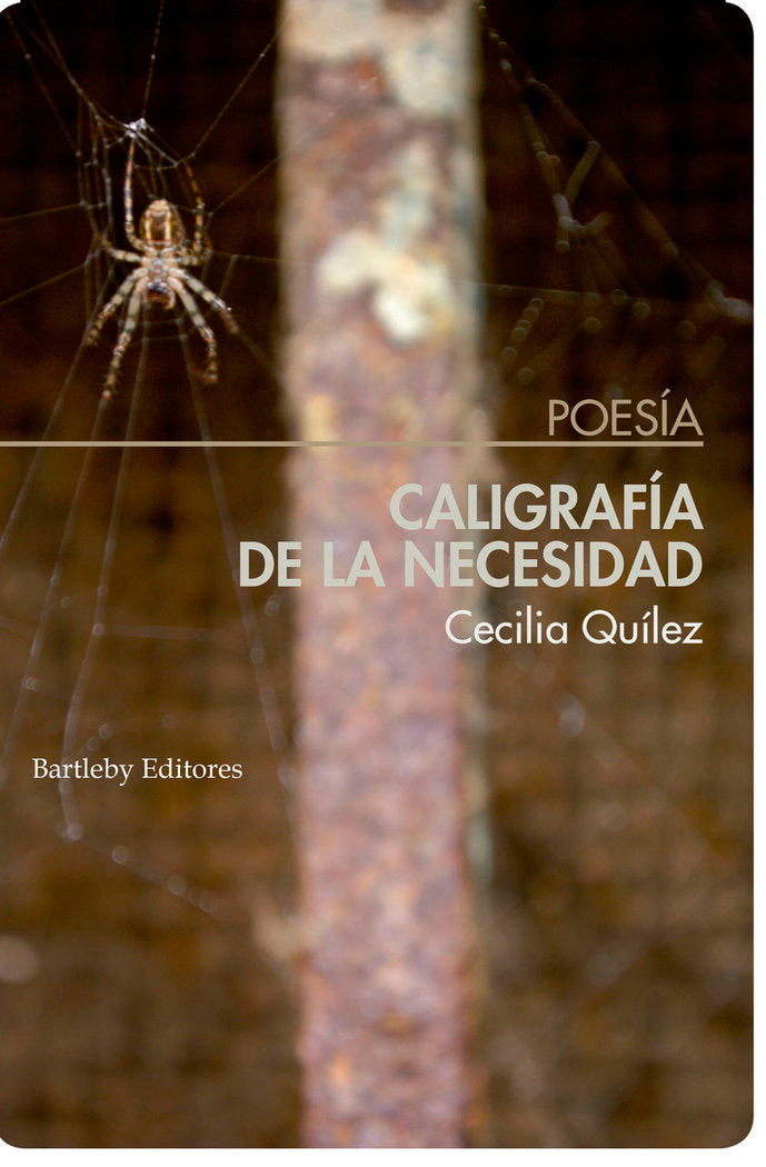 CALIGRAFíA DE LA NECESIDAD, de QUíLEZ , CECILIA | portada del libro
