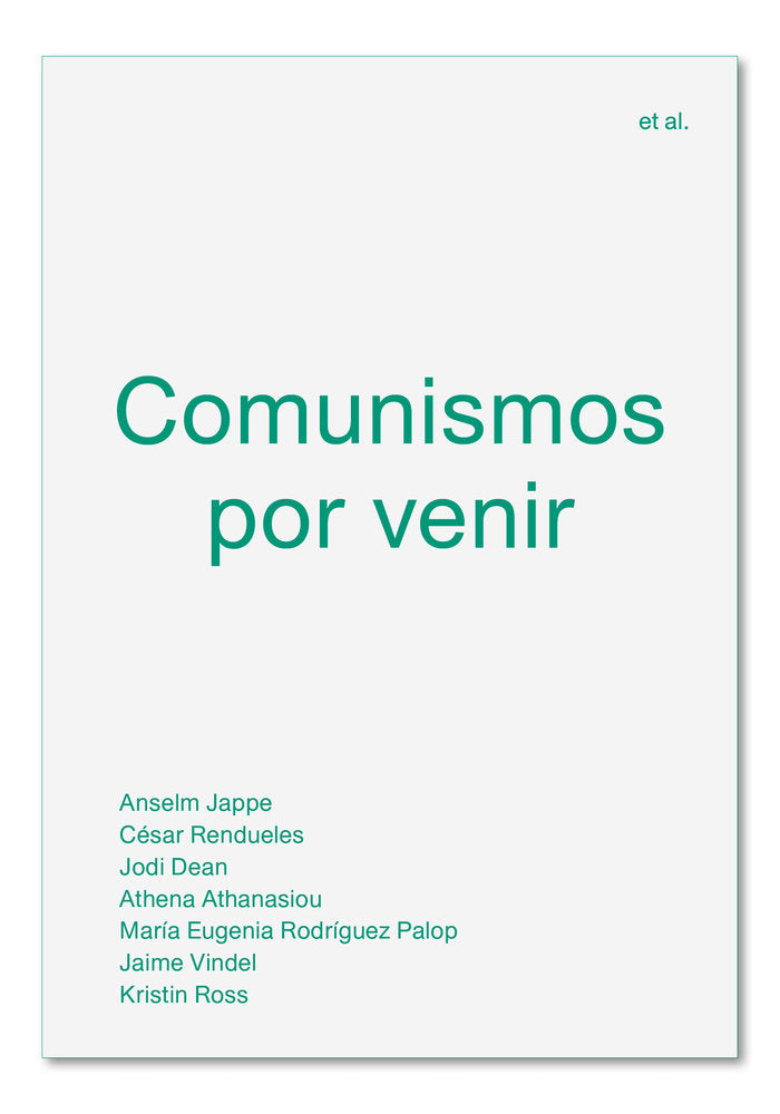 Comunismos por venir, de Jappe, Anselm | portada del libro