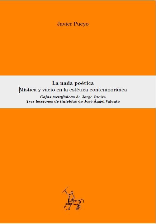 LA NADA POETICA, de PUEYO | portada del libro