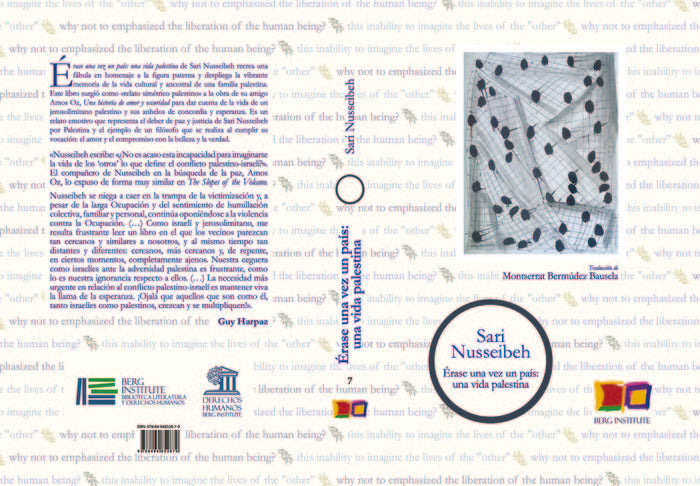 Érase una vez un país: una vida palestina, de Nusseibeh, Sari | portada del libro