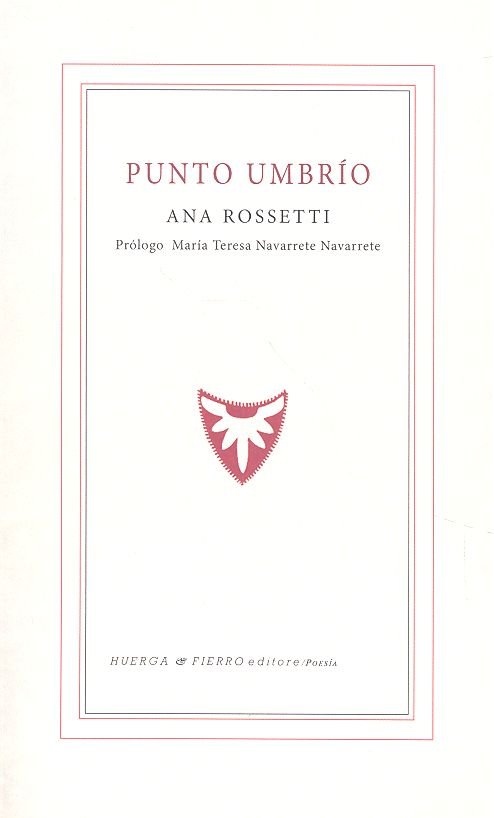 Punto umbrío, de Rossetti, Ana (1950-) | portada del libro