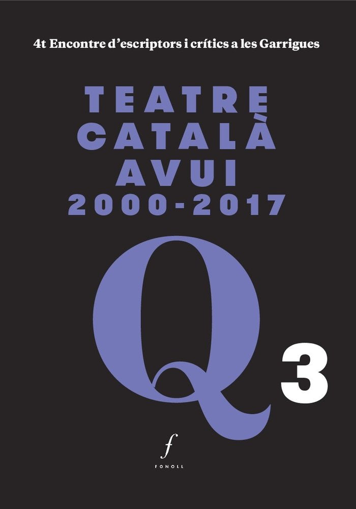 Teatre català avui 2000-2017 | portada del libro