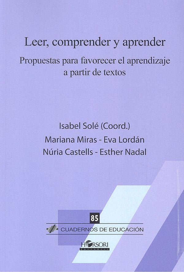 LEER, COMPRENDER Y APRENDER, de Solé (Coord.), Isabel | portada del libro