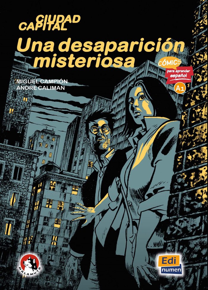 COMICS PARA APRENDER ESPAÑOL A1 UNA DESAPARICION MISTERIOSA | portada del libro