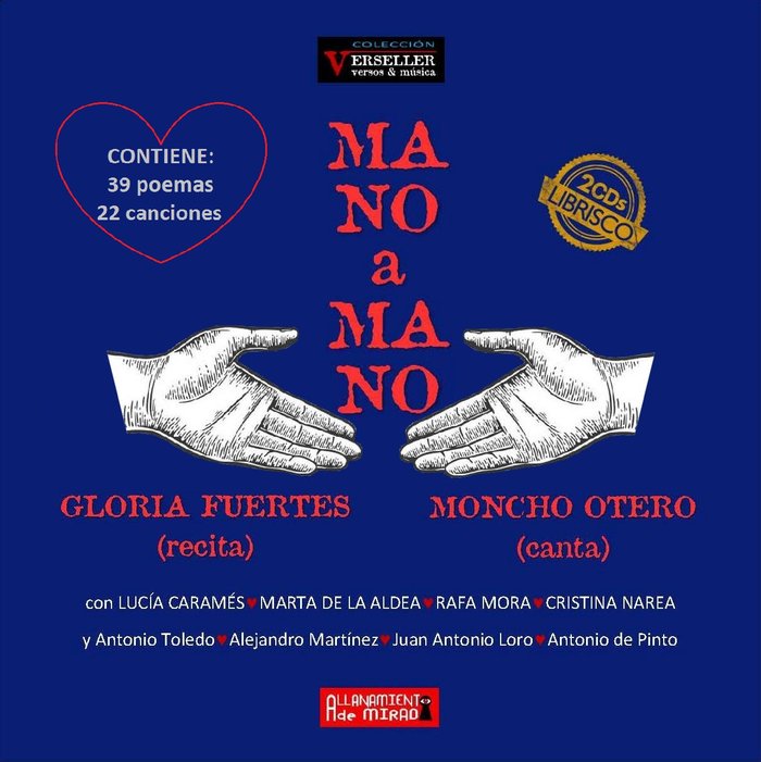 Mano a mano, de Gloria Fuertes, Moncho Otero | portada del libro