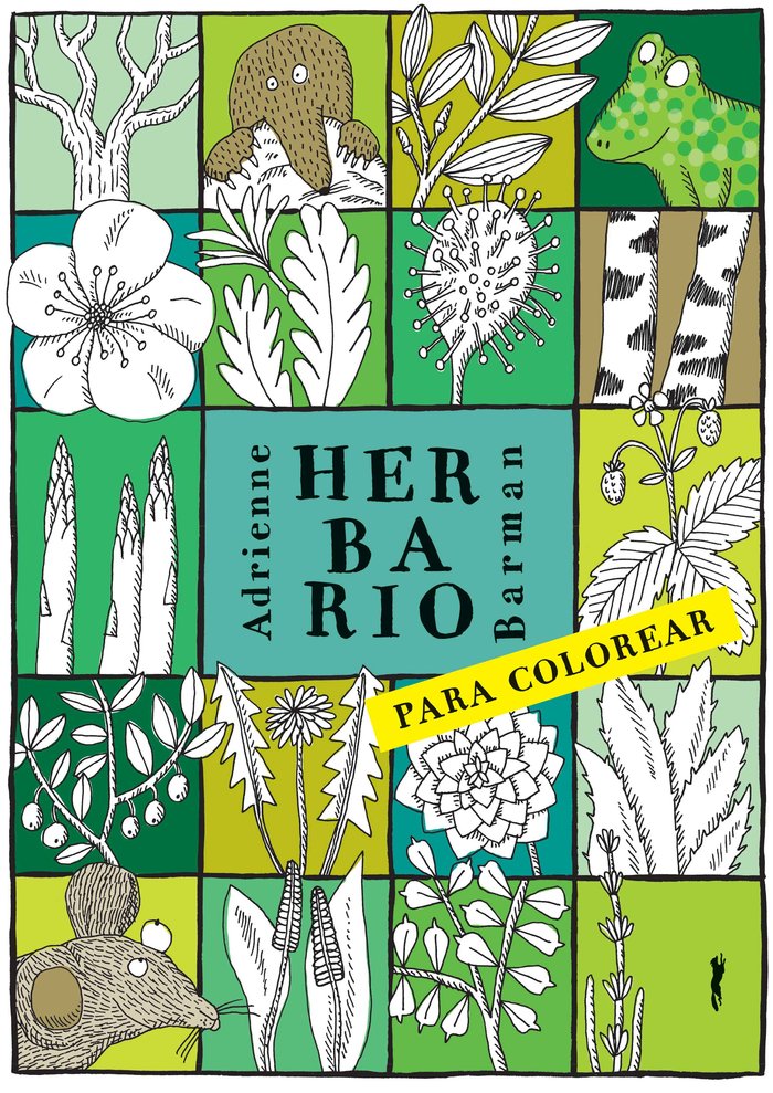 Herbario para colorear, de Barman, Adrianne | portada del libro