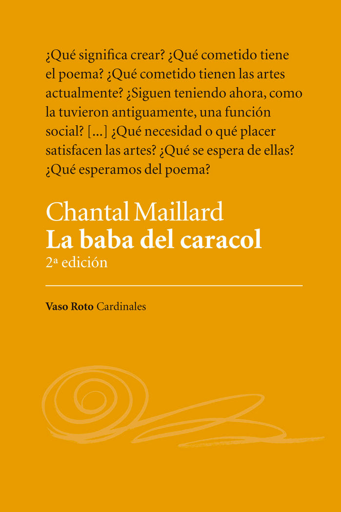La baba del caracol, de MAILLARD,CHANTAL | portada del libro