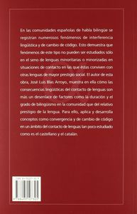 LENGUAS EN CONTACTO. CONSECUENCIAS LINGUISTICAS, de BLAS ARROYO, JOSé LUIS | portada del libro