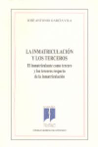 La inmatriculación y los terceros, de GARCIA VILA | portada del libro