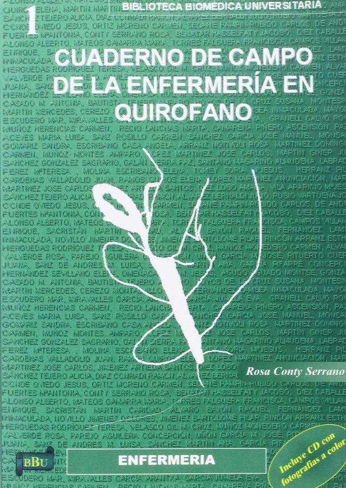 CUADERNO DE CAMPO DE LA ENFERMERIA EN QUIROFANO, de CONTY SERRANO | portada del libro
