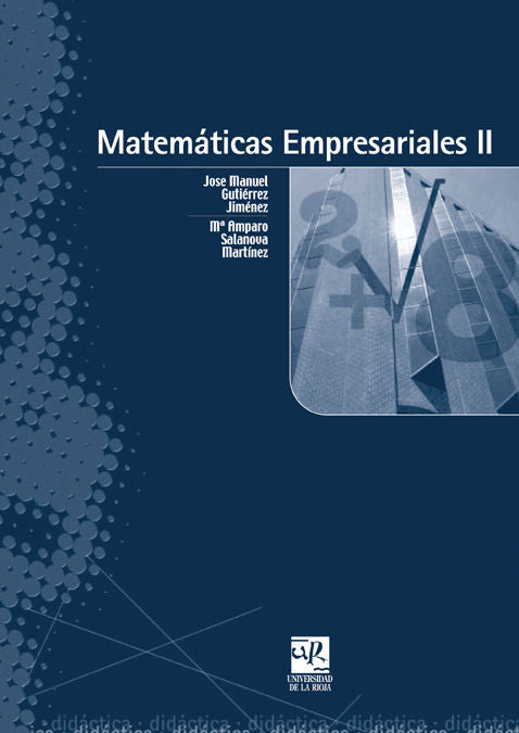 Matemáticas empresariales II, de Gutiérrez Jiménez | portada del libro