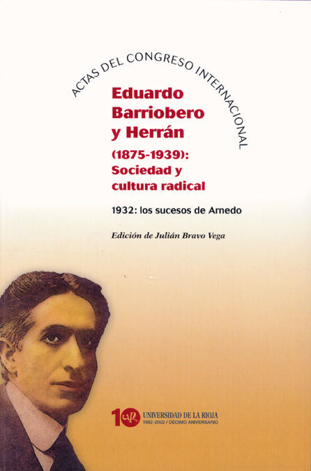 Actas del congreso Internacional Eduardo Barriobero y Herrán (1875-1939), de Barriobero y Herrán | portada del libro