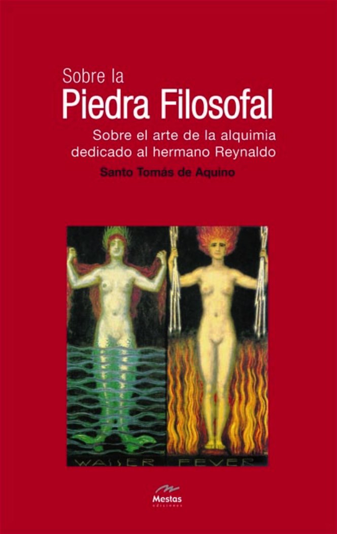 SOBRE LA PIEDRA FILOSOFAL, de SANTO TOMAS DE AQUINO | portada del libro