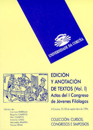 Actas del I Congreso Internacional de Jóvenes Filólogos, de Carmen Parrilla García | portada del libro