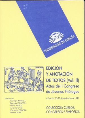 Actas del I Congreso Internacional de Jóvenes Filólogos, de Carmen Parrilla | portada del libro