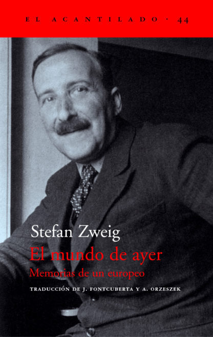 El mundo de ayer, de Zweig, Stefan | portada del libro