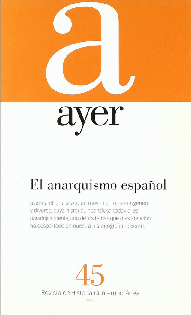 ANARQUISMO ESPAÑOL, EL, de Tavera, Susanna | portada del libro