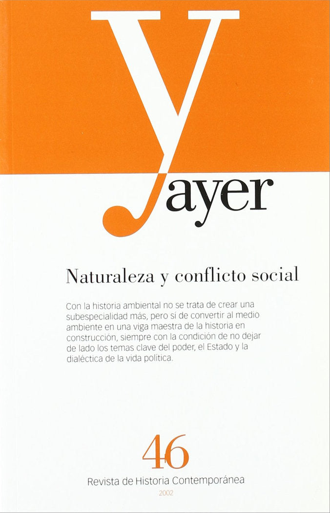 NATURALEZA Y CONFLICTO SOCIAL, de Sabio Alcutén, Alberto | portada del libro