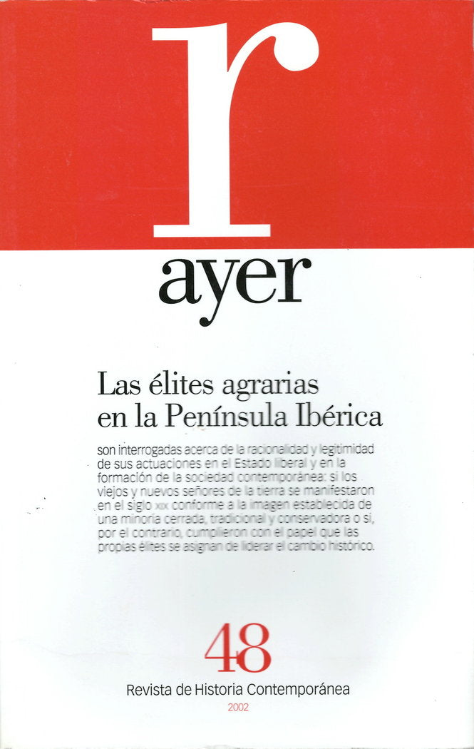 ÉLITES AGRARIAS EN LA PENÍNSULA IBÉRICA, LAS, de Muñoz Dueñas, M.ª Dolores | portada del libro