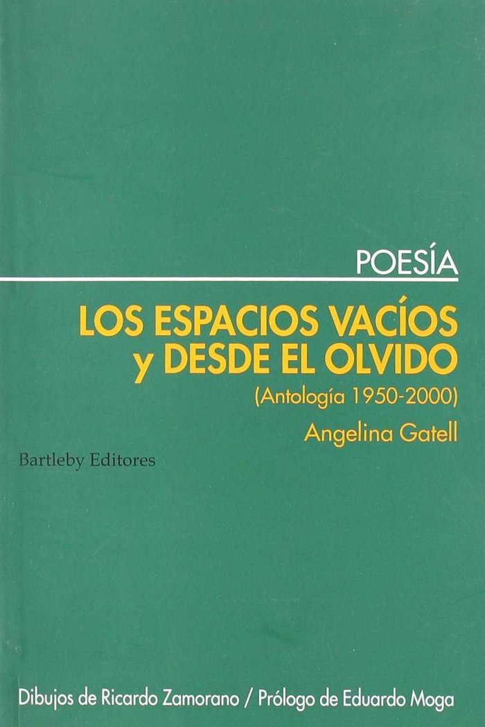 ESPACIOS VACIOS Y DESDE EL OLVIDO, de GATELL | portada del libro