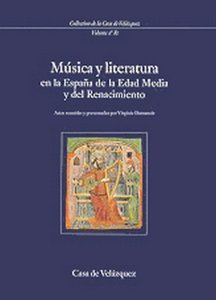 Música y literatura en la España de la Edad Media y del Renacimiento, de Varios autores | portada del libro