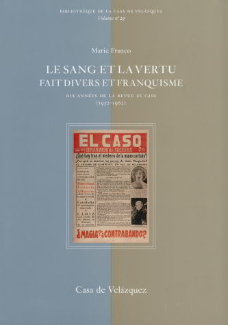 Le sang et la vertu, de Franco | portada del libro
