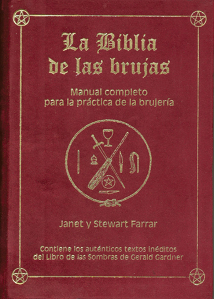 La Biblia de las brujas. Obra completa. Terciopelo rojo, de Farrar, Janet & Stewart | portada del libro