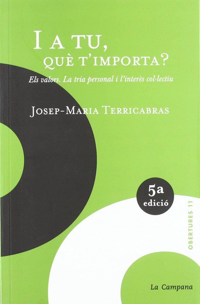 I A TU QUè T'IMPORTA?, de TERRICABRAS, JOSEP MARIA | portada del libro