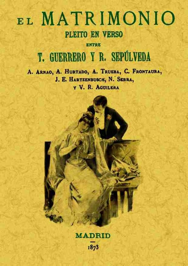 El matrimonio, pleito en verso, de Guerrero, Teodoro | portada del libro