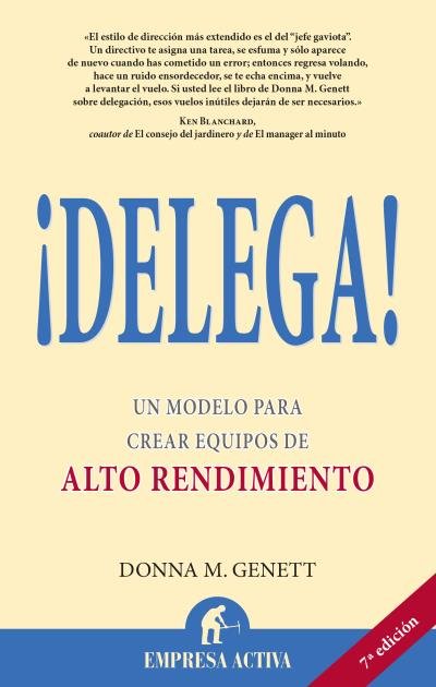 ¡Delega!, de Genett | portada del libro