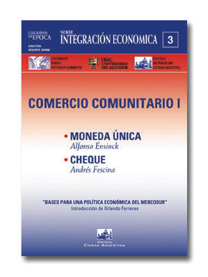 Comercio Comunitario I, de Ensinck, Alfonso | portada del libro