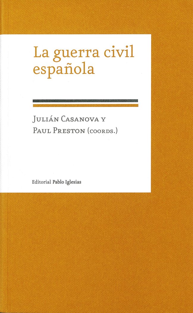 La guerra civil española, de CASANOVA#PRESTON | portada del libro