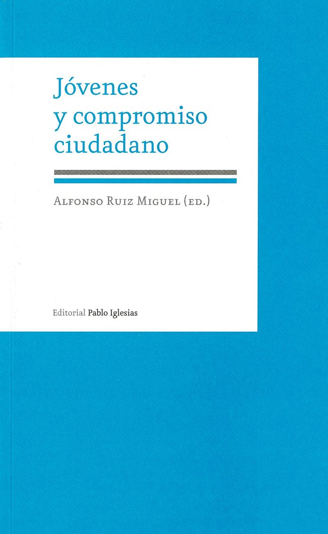 Jóvenes y compromiso ciudadano, de RUIZ MIGUEL, ALFONSO | portada del libro