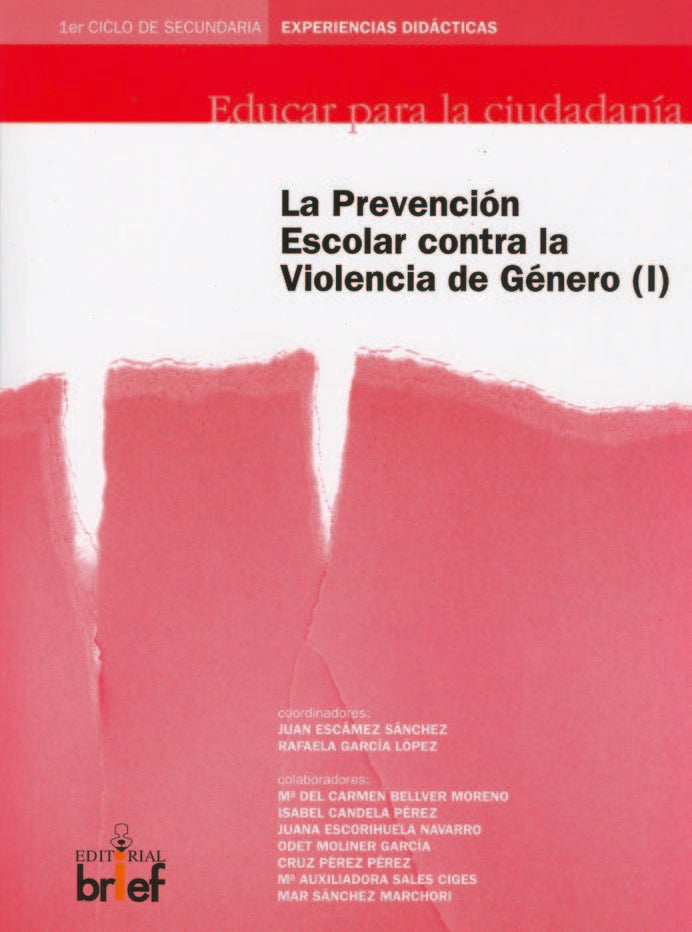 Programa de prevención escolar contra la violencia de género (I), de Escámez Sánchez, Juan | portada del libro