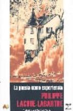 La poes¡a como experiencia, de PHILIPPE LACOUE LABARTE | portada del libro
