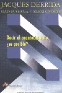 Decir el acontecimiento, ¿es posible?, de Jacques Derrida | portada del libro