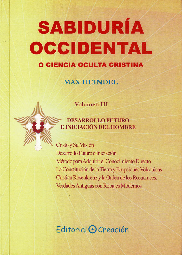Sabiduría Occidental Volumen III, de Heindel, Max | portada del libro