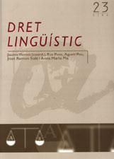 DRET LINGUISTIC, de JAUME VERNET EVA PONS AGUSTI POU | portada del libro