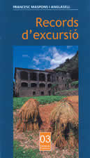 RECORDS D'EXCURSIO, de MASPONS I ANGLASELL, FRANCESC | portada del libro