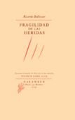 Fragilidad de las heridas, de Bellveser | portada del libro