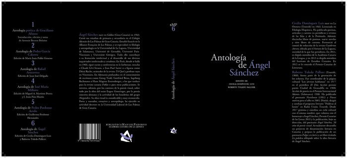 Antología de Ángel Sánchez, de Domínguez Luis | portada del libro