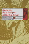 Memoria de la insigne academia Asnal, de Martínez de Ballesteros | portada del libro