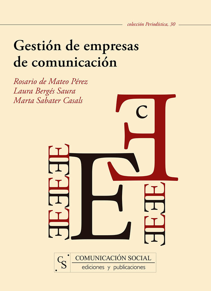 Gestión de empresas de comunicación, de Bergés Saura, Laura | portada del libro